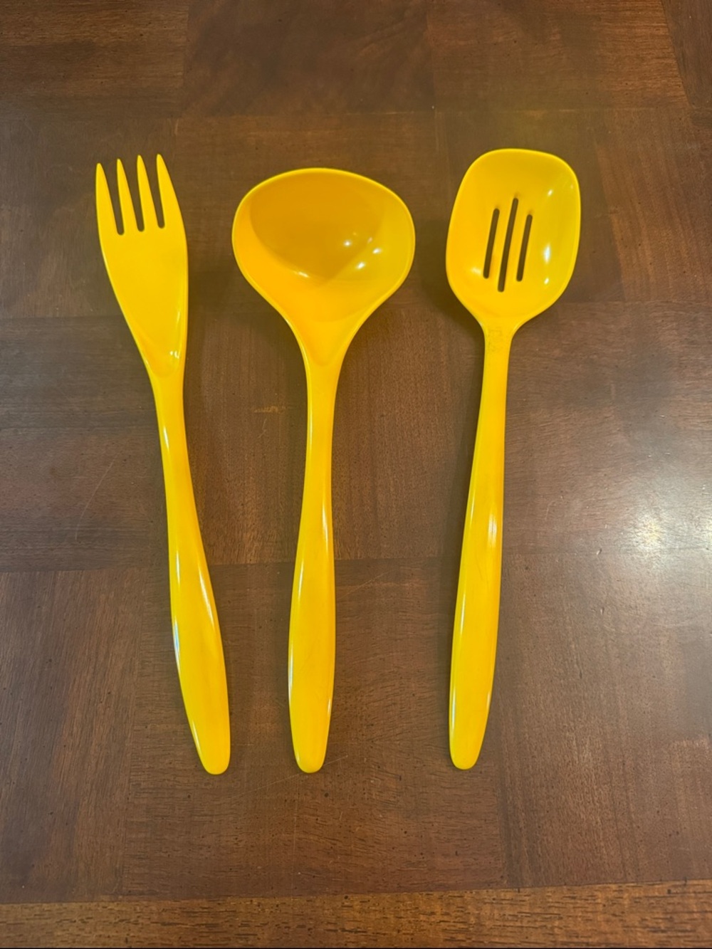 Vintage Hutzler Melamine Kitchen Utensils Slotted Spoon Fork Cooking
